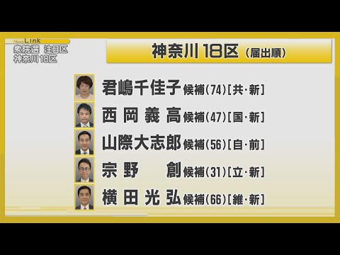 【衆院選2024注目選挙区】神奈川18区 / 川崎市高津区・中原区 5人が立候補【News Linkオンライン】