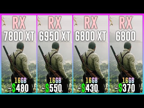 RX 7800 XT vs RX 6950 XT vs RX 6800 XT vs RX 6800 - Test in 25 Games