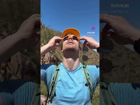 Where were you for the solar eclipse? We were in Arizona hiking Camelback Mountain! #eclipse