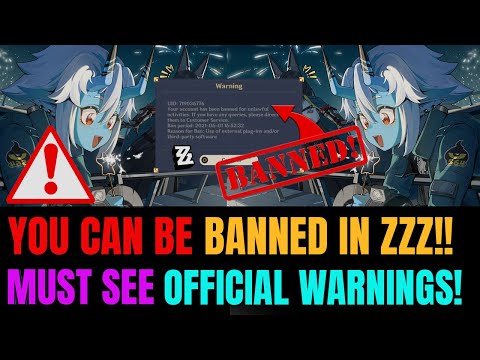 7 WAYS YOU CAN BE BANNED IN Zenless Zone Zero! | MASSIVE Ban Wave & Official Warnings!