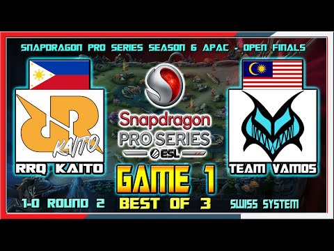 RRQ KAITO PH vs TEAM VAMOS MY - Game 1 | Snapdragon Pro Series Season 6 APAC - Open Finals Round 2