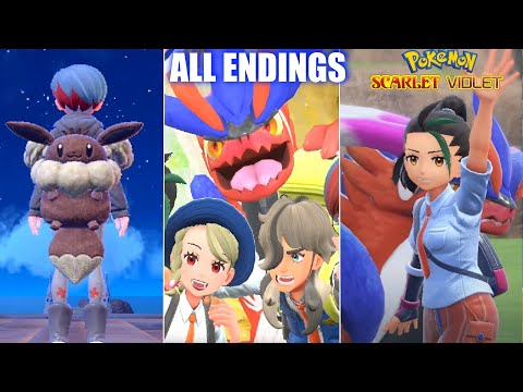 Pokemon Scarlet & Violet - All Endings (Normal Ending, True Ending, Secret Ending)