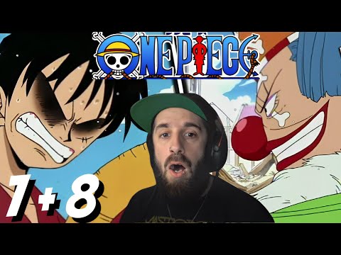 THE FIGHT AGAINST BUGGY BEGINS! One Piece Episode 7 + 8 Reaction