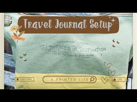 Travel Journal Setup | Journaling Supplies for Camping