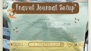 Travel Journal Setup | Journaling Supplies for Camping