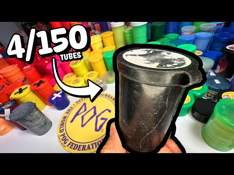 4 of 150 Mystery tubes of POGS - KNOCK OFFS!