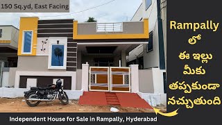 150 Sqyd East Facing Independent House For Sale In Rampally || 0023 || Estell Properties