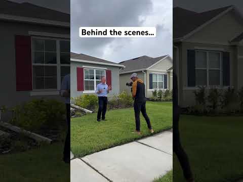 Behind the scenes filming of this home video walk-through