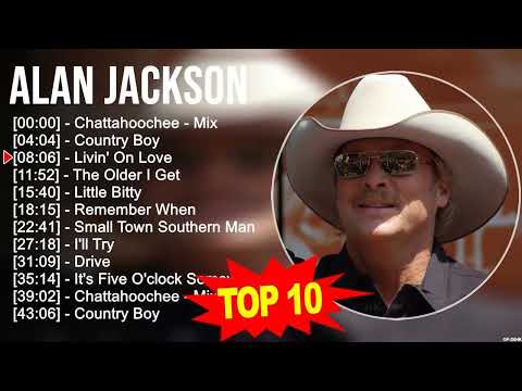 Alan Jackson 2023 MIX ~ Top 10 Best Songs ~ Greatest Hits ~ Full Album