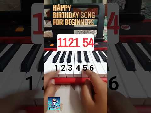 Happy Birthday Song for Beginners #birthday #piano #pianotutorial #happy #happybirthdaysong