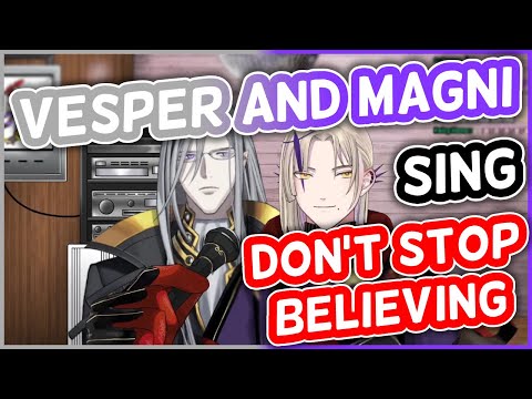 Magni Dezmond, Noir Vesper - Don't Stop Believing | HololiveEN Karaoke [UNARCHIVED KARAOKE]