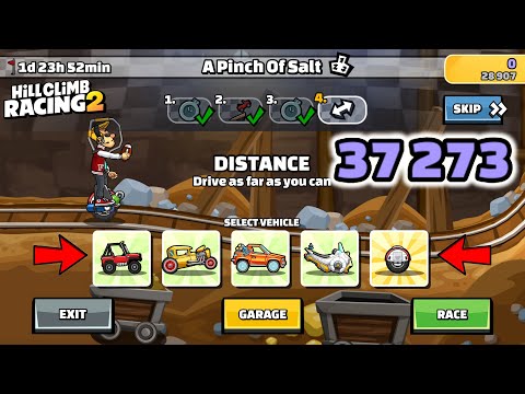 Hill Climb Racing 2 - 37273 points in A PINCH OF SALT Team Event