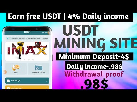 New Usdt Mining Site | Usdt earning Site Earn Free USDTy//best mining 2024 free earning