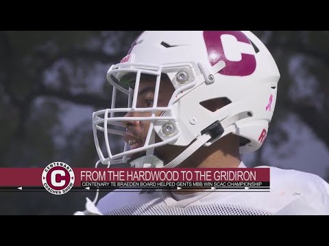 Braeden Board's journey from the hardwood back to the gridiron at Centenary