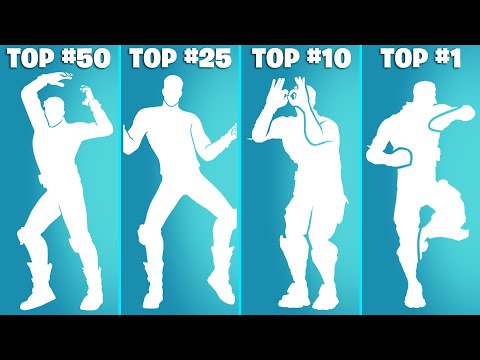 Top 50 Most Popular Fortnite Dances & Emotes.. (Prince of Egypt, Exes, Right Foot Creep, Scenario)