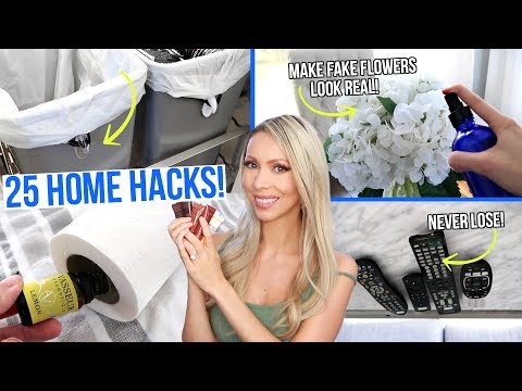 25 LIFE CHANGING HOME HACKS!