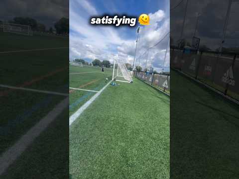 satisfying soccer curve 🫠 #shorts #viral #fyp #tikok #satisfying #asmr #soccer #football #trickshot