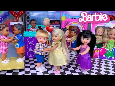 Barbie & Ken Doll Family Toddler School Dance Story