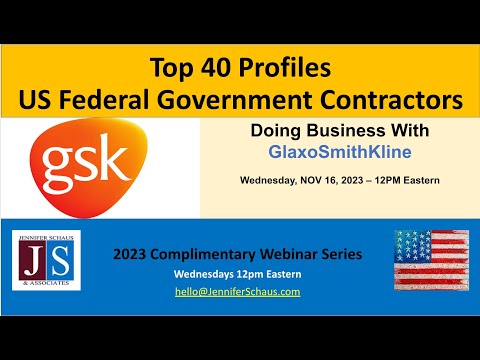 Top 40 Federal Contractors - PROFILE #40 - Glaxo Smith Kline