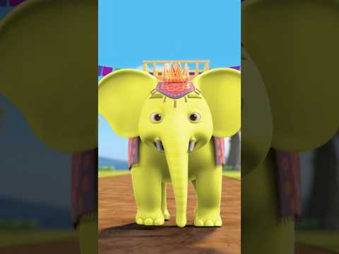 Hathi Raja Kahan Chale Hindi Cartoon, हाथी राजा कहाँ चले #shorts #elephantsong #preschool #ytshorts