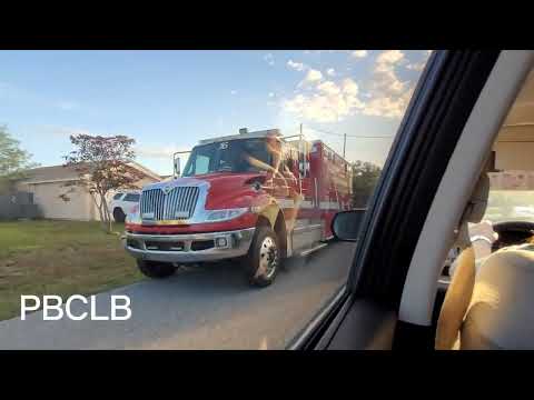 Palm beach county fire rescue rescue 16 on scene of a cardiac arrest