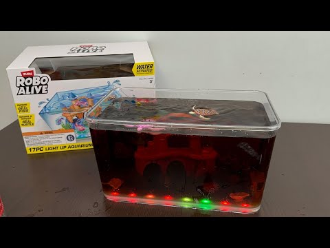 Zuru Robo Alive Aquarium Set Toys Unboxing & Review