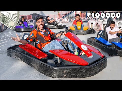 ₹100000 Go-Kart Race on Real Track🔥- कौनसी गाड़ी रेस जीतेगी?