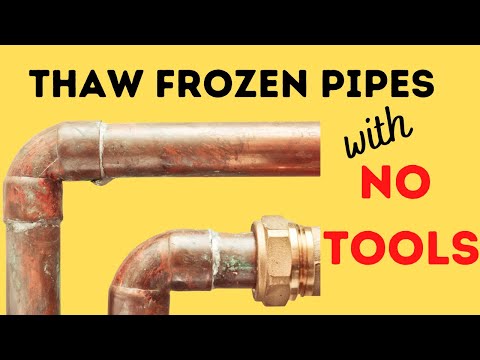 How to Thaw Frozen pipes without any tools