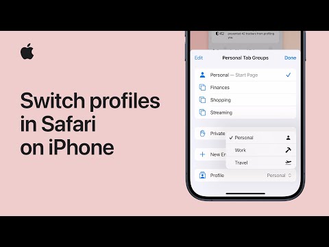 How to switch profiles in Safari on iPhone | Apple Support