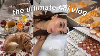 THE ULTIMATE FALL VLOG 🍂 | baking cookies, trying fall drinks, shopping & decorating