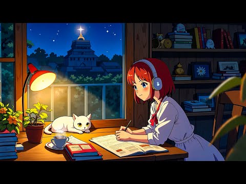 Chill Night Vibes 📚 Study Music that make you feel positive and calm ~ lofi / work / good mood