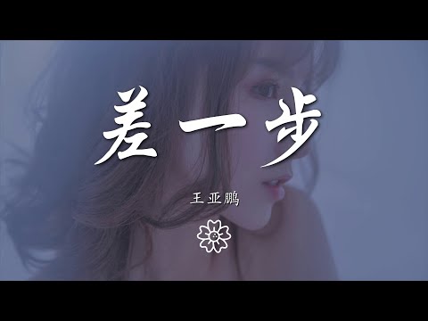 王亞鵬 - 差一步(DJ版)『差一步美滿 就牽着手走散』【動態歌詞Lyrics】