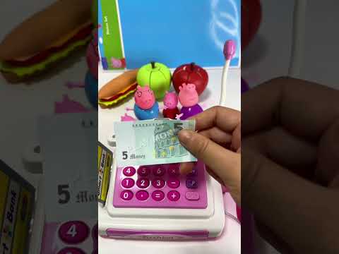 Peppa Pig goes shopping in the supermarket