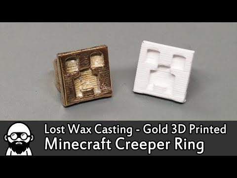 LOST WAX CASTING - 3D printed Gold Ring!