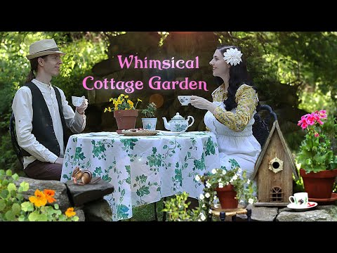 Adding Whimsy to our Cottage Garden 🏡Vintage Summer Tea Time🌿