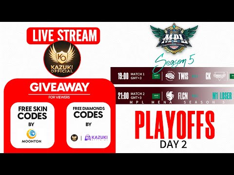 KAZUKI IS LIVE! | TWISTED MINDS VS GEEKAY ESPORTS | MPL MENA PLAYOFFS | FREE CODES | FREE SKINS