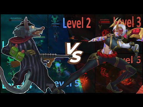 WHO WINS? TWITCH VS KAISA 1V1 Level 1 to 6