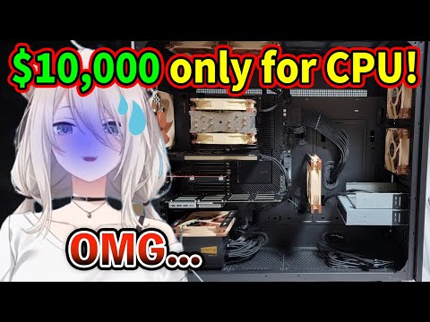 Shishiro Botan got surprised by $10,000 CPU