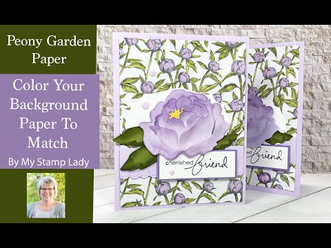 Color Your Peony Garden Paper For A Beautiful Background