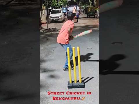 Street Cricket in Bengaluru 🏏 #cricket #match #youtubeshorts