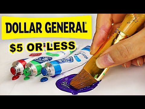 Big Win?! Trying Dollar General's Ridiculously CHEAP Art Supplies...