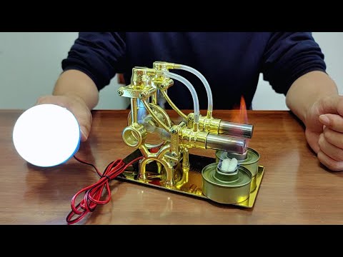 2 Cylinder Stirling Engine Model Kit Unboxing 2024