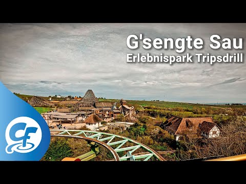 G'sengte Sau front seat on-ride 5K POV @60fps Erlebnispark Tripsdrill