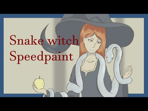 Snake Witch Speedpaint - witchtober 2022 art challenge