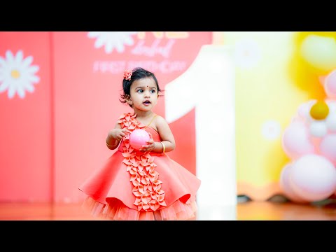 Mahira Turns One | First Year Birthday Celebration | Chavi Studios | 4K Video Highlight