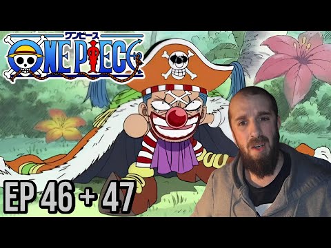 BUGGY GOES ON A TINY ADVENTURE!? One Piece Episode 46 + 47 First Time Reaction And Review