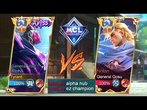 ALPHA VS TOP GLOBAL NOLAN ON MCL FINALS (KING OF DAMAGE) WHO WIN?