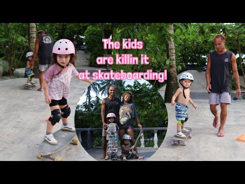 Skateboarding session with the kids!