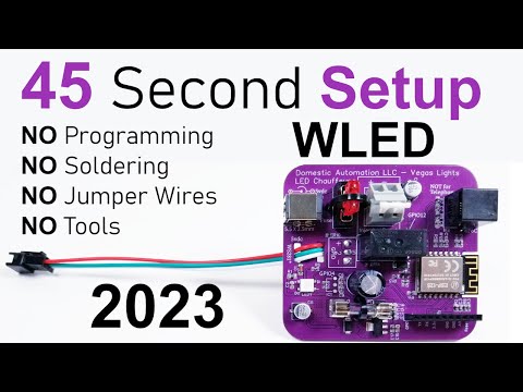 Setup WLED in 45 Seconds! NO TOOLS NEEDED - WLED for Beginners - 2023