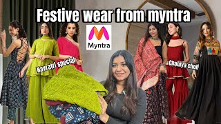 Festive Special Ethnic Wear Haul|Perfect Outfits for Garba/Diwali |Affordable Fashion #navratrihaul